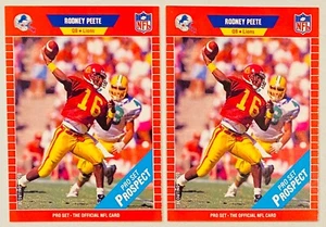 (2) Rodney Peete 1989 Pro Set Fußball Aussicht NM-MT RC Set #521 - Bild 1 von 2