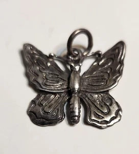 Butterfly Pendant,Charm Sterling Silver - Picture 1 of 2
