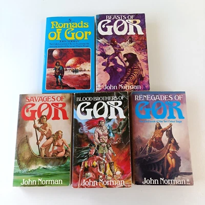 John Norman Gor Series Bulk lot of 5 Books Science Fiction Fantasy Erotica - Image 1 of 4