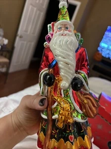 Christoper Radko Signed 2006 Dutch Santa Large Christmas Ornament - Bild 1 von 19