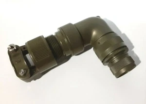 Neu Militär 90° Backshell Amphenol M85049/9-71W Umwelt mit Dichtungen, Größe 12 - Bild 1 von 9