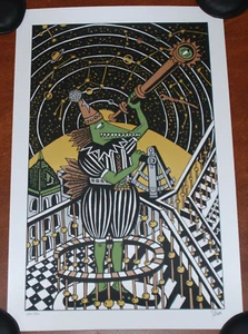 Póster Jim Pollock NEO impresión artística metálica S# 206/450 serigrafía como Phish Astron - Imagen 1 de 7