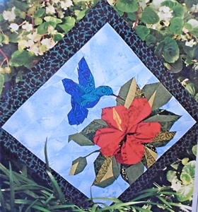 Hummingbird England Design Studio Foundation Piecing Quilt Wall Hanging Pattern - Picture 1 of 3