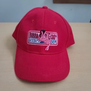 Bubba Gump Shrimp Co Red Baseball Cap Hat Strapback OSFA - Picture 1 of 5