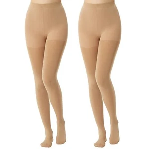 Women's Super Opaque Tights 2 Pairs 120 Denier Warm Control Top High Waist Wi... - Picture 1 of 7