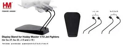 Hobby Master HS0009 Display Stand For 1/72 SU-27 SU-33 J-11 J-15 Fighter Models - Image 1 of 3
