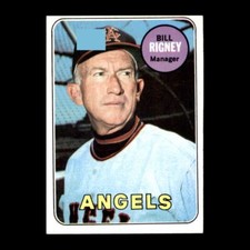 Bill Rigney 1969 Topps California Angels #182 Set Break - GREAT CONDITION!
