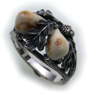 Anillo Grandel plata auténtica 925 joyas de caza joyas de granizo anillo de granizo 2 - Imagen 1 de 2