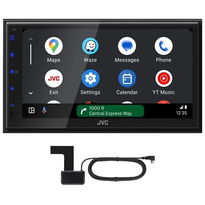 JVC KW-M695DBW CarPlay Android Auto kabellos Digitalradio Bluetooth inkl Antenne - Bild 1 von 3