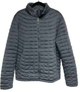 Ben Sherman Quilted Puffer Jacket Full Zip Pockets Gray Men’s Size Large - Picture 1 of 9