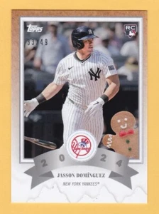 Jasson Dominguez NEW YORK YANKEES 2024 TOPPS WONDERLAND 14 GINGERBREAD MAN 33/49 - Picture 1 of 2