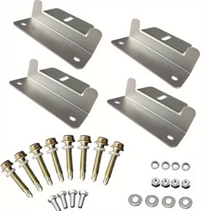 Z Bracket for Solar Panel Mounting 1 Set New Design Flat Roof Wall (4 Piece Kit) - Picture 1 of 1