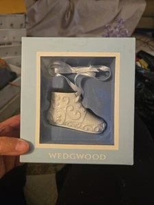 Wedgewood Christmas Ornament Baby Shoe England Collectible 2007 - Picture 1 of 4