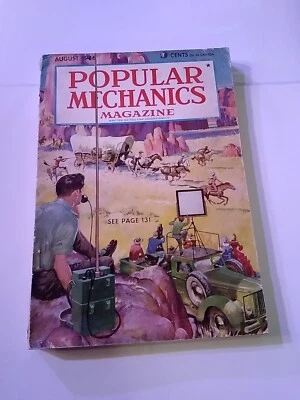 Popular Mechanics Magazine Vintage August 1946 Sailing In The Sky - Image 1 of 3