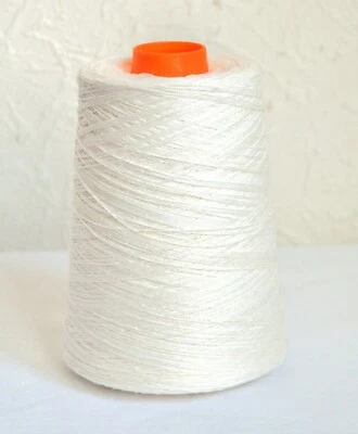 100% natural linen yarns, 1.1 lb / 500 grams cone, 4 ply - Image 1 of 3