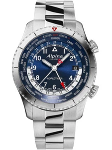 Alpina AL-255N4S26B Startimer Pilot Worldtimer Herrenuhr 41mm - Bild 1 von 12