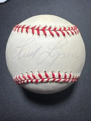 Fred Lynn Autographed/Signed Official American League Baseball - Image 1 of 4