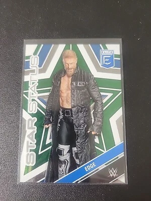 2023 WWE Donruss Elite #18 Edge Star Status Green Parallel Blaster Exclusive  - Image 1 of 2