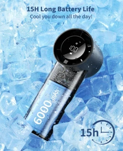 Portable Handheld Fan, 6000Mah 5 Speeds Hand Fan, High Speed , USB Rechargeable - Picture 1 of 7