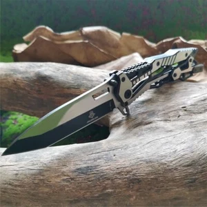All-steel mechanical design folding knife, suitable for tactical hunting use - Picture 1 of 9