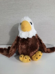 Wild Republic Weißkopfseeadler Plüschtier braun weiß 6 Zoll Stofftieranhänger realistisch - Bild 1 von 9