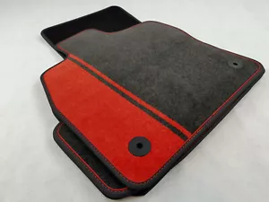 $$$ Original Lengenfelder Fußmatten für VW Golf 8 VIII GTI GTD + DRUCK ROT + NEU - Picture 1 of 4
