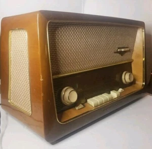 Vintage German EMUD Rekord Senior 60 Tube Tabletop Radio AM-FM-SW MCM WORKS!!!! - Picture 1 of 18