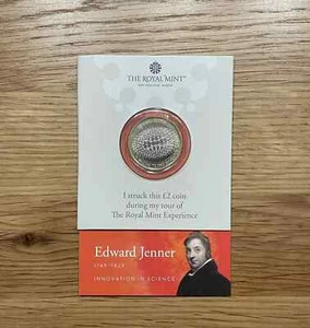 Strike Your Own 2 Pound Münze Edward Jenner 2023 King Charles Portrait SYO £2 - Bild 1 von 5