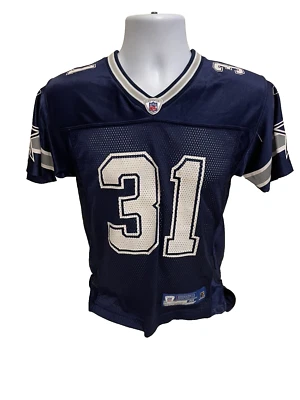 Dallas Cowboys Youth Medium Jersey Blue Reebok NFL 31 Roy R Williams - Imagem 1 de 4