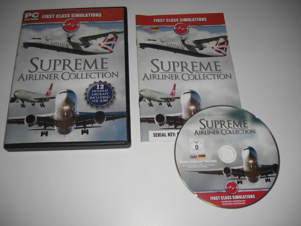 Supreme Airliner Collection PC Add-On Flugsimulator Sim 2004 & X FSX FS2004 - Bild 1 von 1
