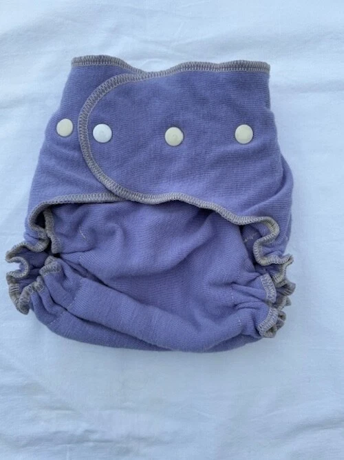 Cubierta de jersey de lana perwinkle Ex-grande Loveybums. Ajuste 28-40 libras Foto 1 de 3