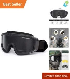Multi-Weather Airsoft Goggles - Anti-Fog, Impact Resistant with UV Protection - Picture 1 of 9