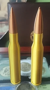 2 TWO 50 Caliber Plastic BULLET - Picture 1 of 10