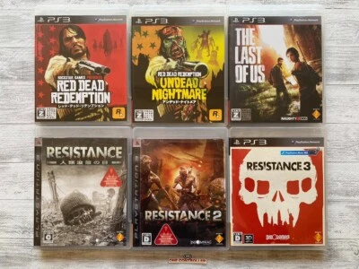 SONY PS3 Red Dead Redemption & Undead Nightmare & Last of us & Resistance 1 2 3 - Image 1 of 4