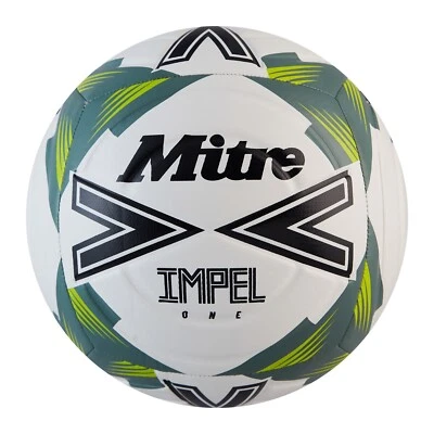 Mitre Impel One weiß schwarz grün Trainingsqualität Fußball - kostenlose P&P
