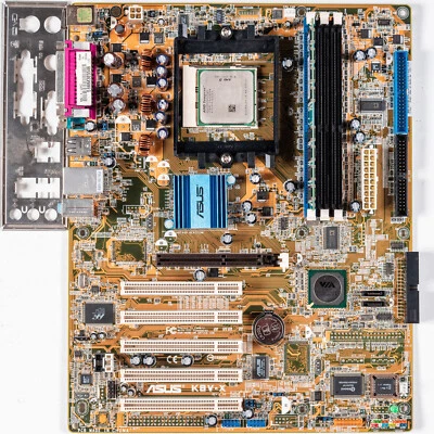 Asus K8V-X Socket 754 ATX Motherboard AGP Retro Gaming AMD Athlon 64 Windows 98 - Image 1 of 4