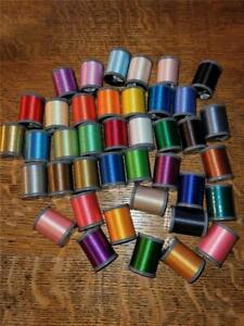 Lot 40 Brother Embroidery Thread Spools Polyester Various Colors No Duplicates