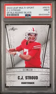 2022 Leaf #RS15 Special Release Rookie Silver CJ STROUD + FREE SHIPPING! - Picture 1 of 2