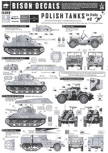 Bison Aufkleber 1/35 POLNISCHE PANZER IN ITALIEN 2. Panzerbrigade Teil 2 - Bild 1 von 3