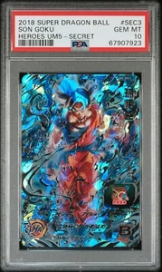 PSA10 2018 SUPER DRAGON BALL HEROES UM5-SEC3 SON GOKU - Imagen 1 de 2