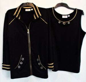 Very Striking Evening Jacket 42 Inch Bust & Matching SleevelessTop 40 Inch Bust - Picture 1 of 8