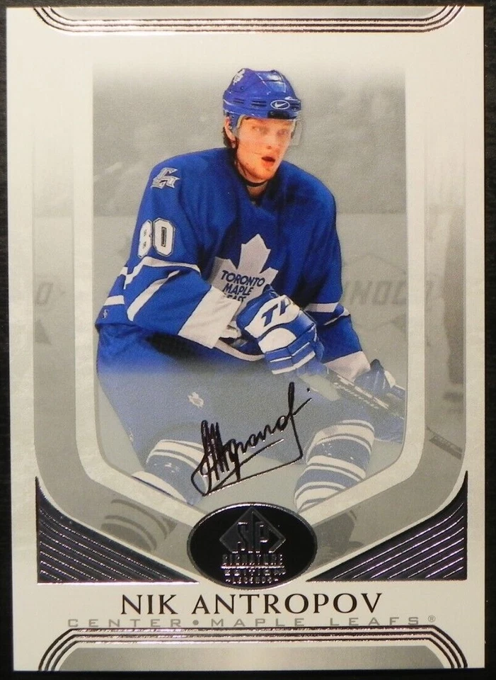 2020-21 20/21 SP Signatures Edition Legends Silver Script #192 Nik Antropov - Image 1 of 2