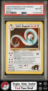 PSA 8 NM-MT Erika's Dragonair Holo #4 2000 Pokemon Gym Heroes - Bild 1 von 2