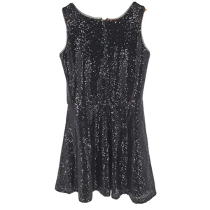 Gap Kids Black Sequin Party Dress Birthday Holiday Girls Size XXL 14-16 - Picture 1 of 10