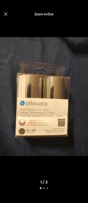 Lámina de transferencia de calor Silhouette - plateada Foto 1 de 3