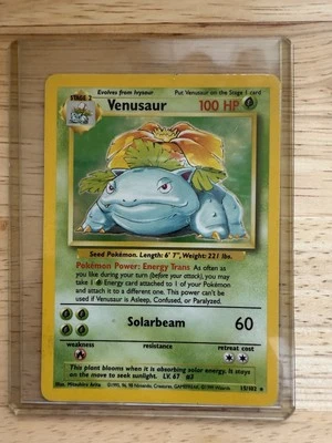 Pokemon Base Set Venusaur 15/102 Holo Base Set Pokemon Card - Image 1 of 4
