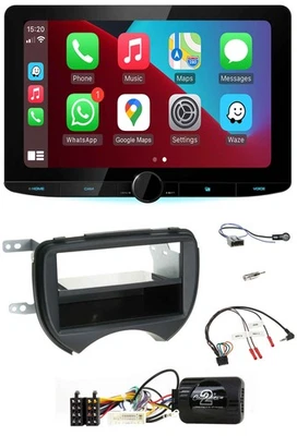 Kenwood Lenkrad USB DAB Bluetooth Autoradio für Nissan Micra 10-13 schwarz - Bild 1 von 4