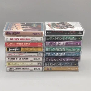 16 Southern Gospel Cassettes Lot  The Kingsmen The Dill Family Greater Vision  - Bild 1 von 18