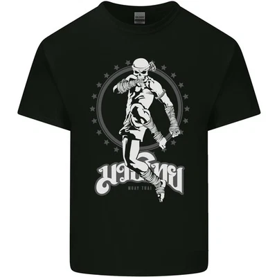 Muay Thai Skeleton MMA Mixed Martial Arts Kids T-Shirt Childrens - Image 1 of 4
