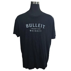 Bulleit Bourbon Frontier Whiskey Black T Shirt Unisex 3XL/XXL Bella+Canvas - Picture 1 of 8